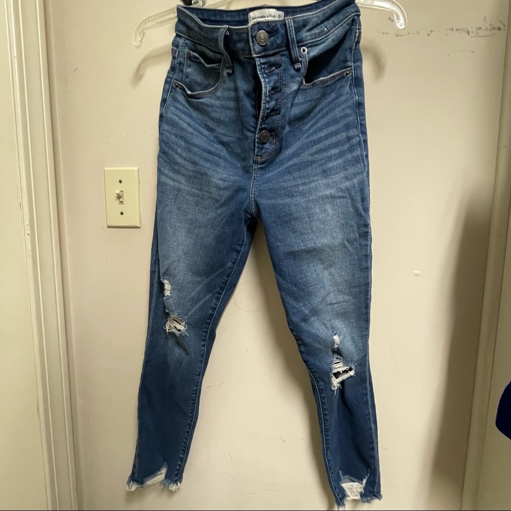 Abercrombie & Fitch High Rise Blue Jeans